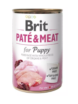 Brit Pate & Meat Chicken & Turkey For Puppy Mokra Karma Dla Szczeniąt 400 g